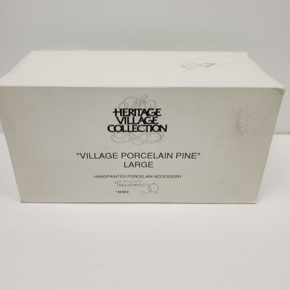 Dept 56 Village Porcelain Pine Large Heritage Village Christmas Tree#5218-3 - Picture 10 of 12